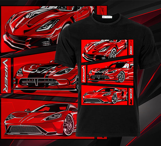 Cars -  American Super Car Short Sleeve