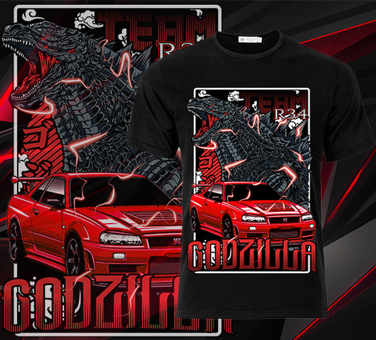 Cars - R34 Godzilla Short Sleeve