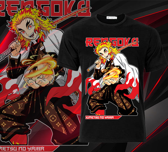 Demon Anime - Rengoku Short Sleeve