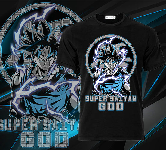 Dragon Anime - Super Saiyan God Short Sleeve