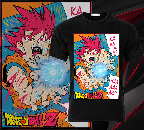 Dragon Anime - Goku Kamehameha Short Sleeve