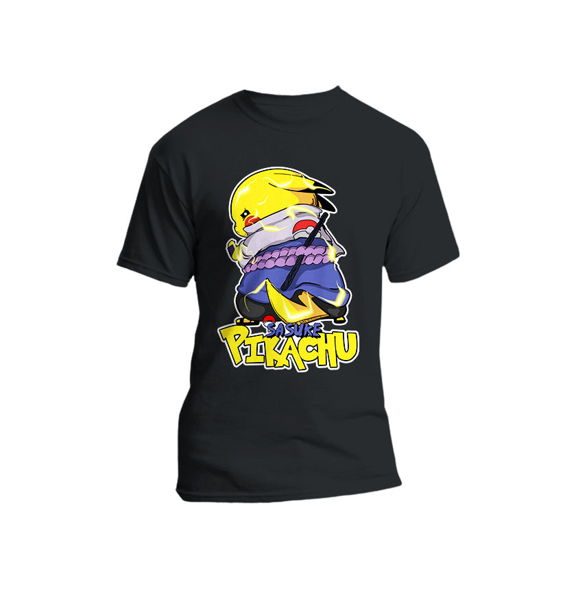 Ninja Anime - Picachu x Sasuke Short Sleeve