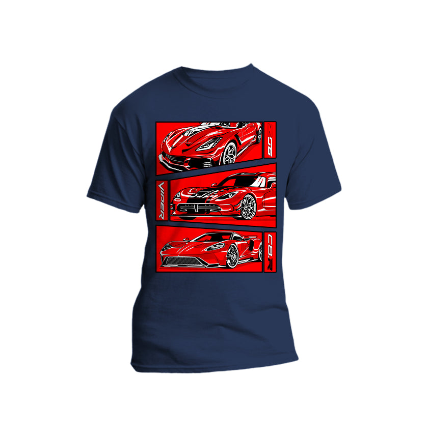 Cars -  American Super Car Short Sleeve