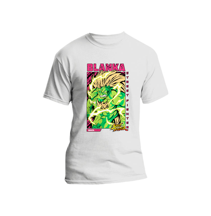 Blanka Musical Fighter Premium Unisex T-shirt vectorized 