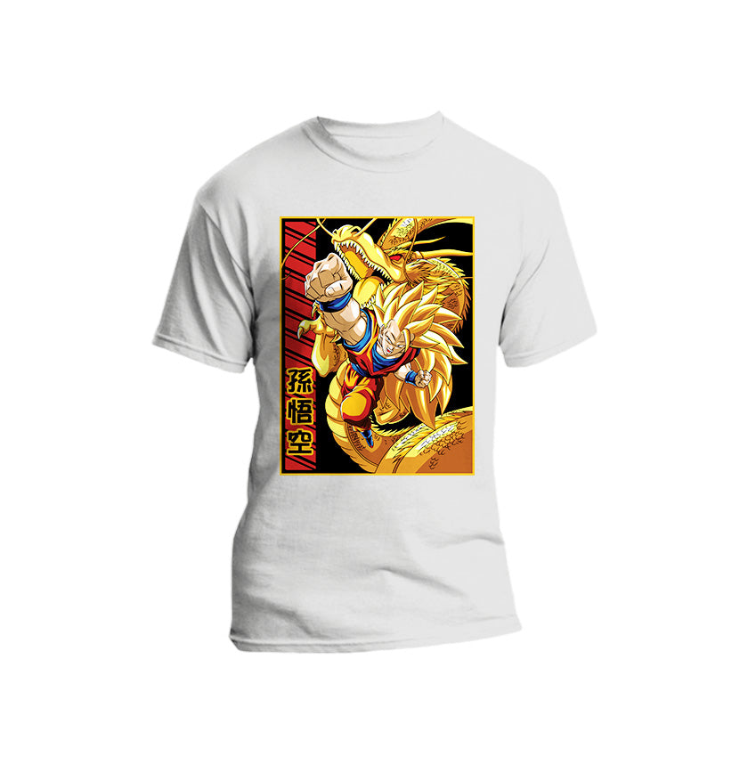 Dragon Anime - Goku Gold Dragon Short Sleeve