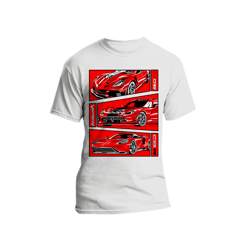 Cars -  American Super Car Short Sleeve