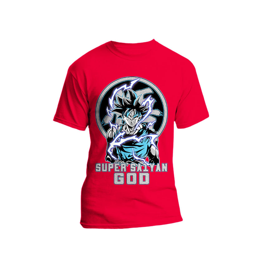 Dragon Anime - Super Saiyan God Short Sleeve