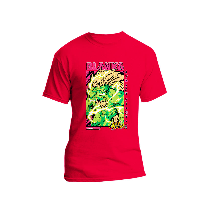 Blanka Musical Fighter Premium Unisex T-shirt vectorized 