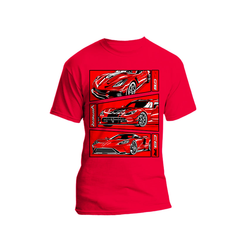 Cars -  American Super Car Short Sleeve