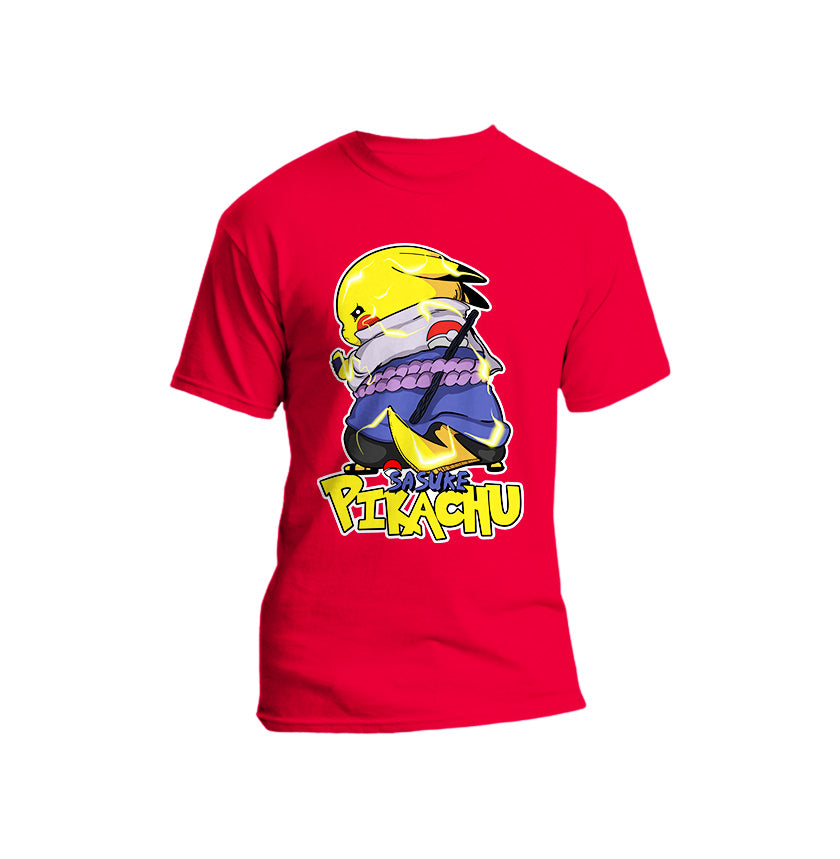 Ninja Anime - Picachu x Sasuke Short Sleeve