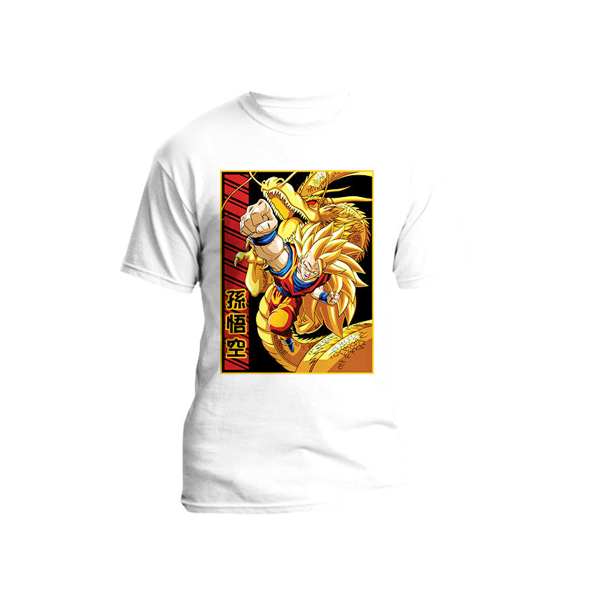 Dragon Anime - Goku Gold Dragon Short Sleeve