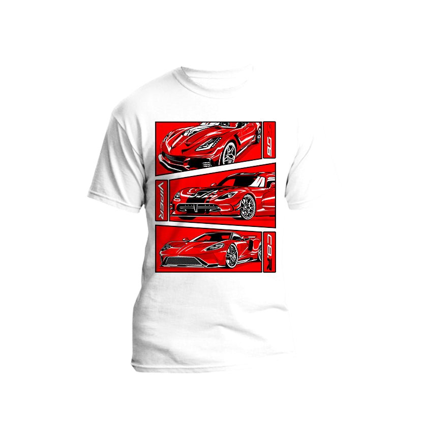 Cars -  American Super Car Short Sleeve